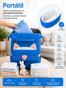 Bañera Inflable Para Bebés Portátil Tina Plegable Con Bomba, Tina de bebé inflable - Azul - Ver 3