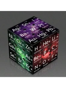 Chemical Element Periodic Table , Educational Puzzle Toy For Students, Middle School Chemistry Knowledge Point 3x3 Cube Gift - Multiple Styles - View 3