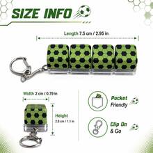 Keyboard Stress Relief Toy, Football Style Loud Clicky Keychain, Pressure Release Clicking Keyboard, Improve Focus And Relieve Anxiety, Suitable For Library, Office And Home - Multicolor - View 2