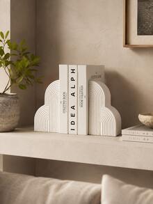 2 Pieces Modern Nordic Arched Bookshelf, Decorative Bookshelf, Simple Shelf, Suitable For Home And Office Desktop Decoration, The Best Gift For Friends, Back-To-School Gift. - one-size - View 3