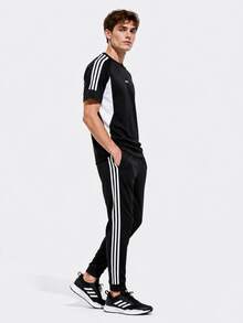 Adidas SPORTSWEAR M New Men's Short-Sleeve Sports T-Shirt - Black and White - View 4
