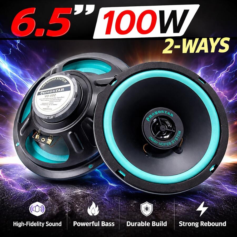 YAIUZGOO 1 buah Speaker Audio Mobil 6/5/4 Inci 2 Arah Full Range Speaker Audio Mobil Subwoofer Mid-Range Speaker Ultra Tipis yang Dimodifikasi - C - View 1