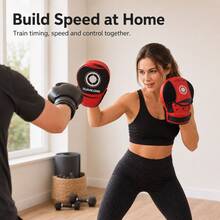 XuanLong Thickened Anti-Explosion PU Cushion EVA Boxing Punching Target, Adult Muay Thai Combat Training Training, Breathable Sandwich Mesh Fabric Sweat-Absorbing Shock-Absorbing Anti-Impact, Multiple Colors Available, Single/Pair Set, Home/Gym Sandbag Striking Combat Practical Training Protective Target - Multicolor - View 7