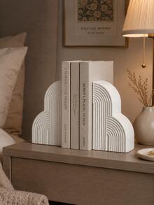 2 Pieces Modern Nordic Arched Bookshelf, Decorative Bookshelf, Simple Shelf, Suitable For Home And Office Desktop Decoration, The Best Gift For Friends, Back-To-School Gift. - one-size - View 4