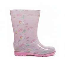 Kid's Rain Boots - Baby Pink - View 2