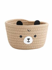 1pc/2pcs Multi-Functional Desktop Storage Basket, Suitable For Desktop Cosmetics And Miscellaneous Items, With Cute Cartoon Pattern, Home Decor, School Gift, Living Room And Bedroom Storage Organization - Multicolor - View 13