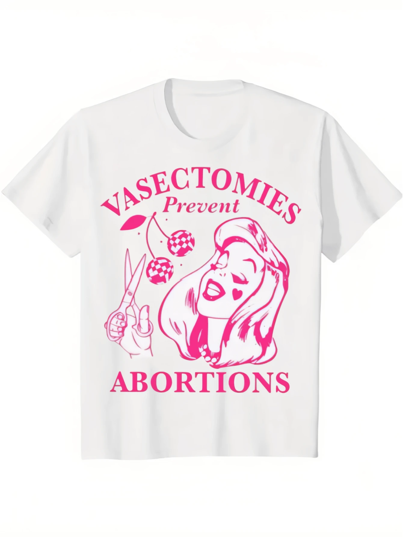 Crafted For Change – Funny T-Shirt On Abortion Prevention, Comfy Cotton - 白色 - 查看 1
