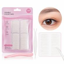 32/180/360pcs 3D Double Eyelid Tapes, Waterproof, Recommended For Beginners, Invisible, Natural, Sweat-Resistant - Clear - View 2