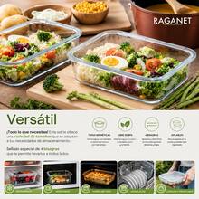 Recipientes Herméticos De Vidrio Almacenamiento Cocina 5 Pz. Transparente - Ver 4