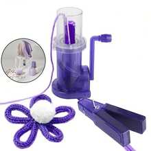 Mesin Rajut Kreatif, Alat Rajut Benang Mini Portabel dengan Engkol Tangan, Mesin Rajut Dekoratif dengan Spool, Cocok untuk Proyek Buatan Tangan, Kerajinan DIY, Alat Merajut, Alat Jahit, Aksesoris Jahit - mesin penganyam - View 3