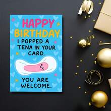 1Pc Fun Birthday Card, Prank Gift For Female Friends, Funny Surprise Gift, Creative Envelope Card - View 4