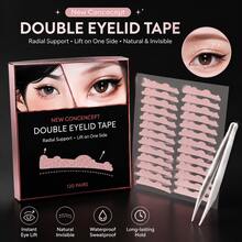 32/180/360pcs 3D Double Eyelid Tapes, Waterproof, Recommended For Beginners, Invisible, Natural, Sweat-Resistant - Clear - View 1