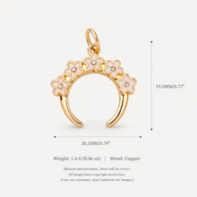 1pc Elegant Style 14K Gold Plated Copper Ballet Dancer Pendant, New Design Charm For Women's DIY Daily Bracelet, Necklace, Keychain Decoration - Multicolor - View 6