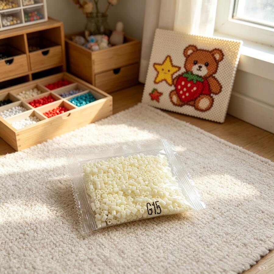 G Series Perler Beads 2.6mm 1000pcs Refill Set, Suitable For DIY Jewelry, Pixel Art, Handmade Decoration And Creative Projects, Christmas Gift, 3D Handmade Puzzle DIY Ironing Beads Craft - G15 - View 1