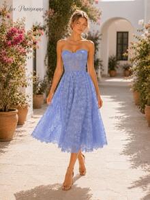 Periwinkle Riviera Lace - biru-ungu - View 8