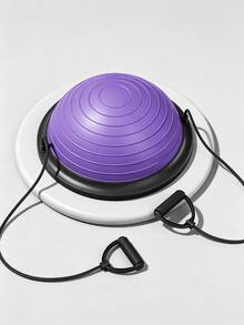 Semi-Balanced Training Ball | Yoga Exercise Ball With Support Straps, Suitable For Balance Training, Strength Exercises, Durable And Lightweight, Ideal For Indoor And Outdoor Use Sport - Multicolor - View 2