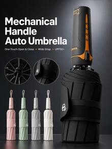 Unisex 10K Strong Windproof Folding Automatic Large Umbrella, Travel Sun Umbrella, Premium Model - A - View 8