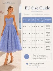 Periwinkle Riviera Lace - biru-ungu - View 11