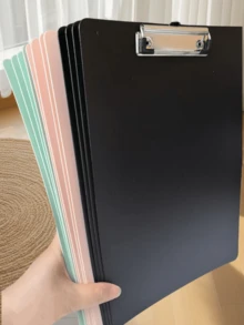 1 buah Papan Klip Gantung Hitam, Cocok Untuk Penggunaan di Kantor, Sekolah, dan Perusahaan - Beraneka warna - View 1