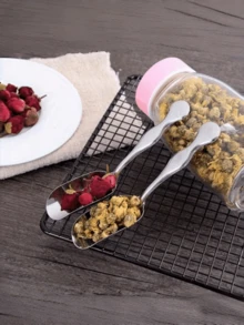 Stainless Steel Mini Measuring Spoon, Multi-Functional Kitchen And Restaurant Utensil, Suitable For Tea, Coffee, Ice, Flour And Sugar, Durable Metal Can Spoon With Hanging Ring - View 4