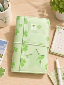 A6 Loose-Leaf Planner, Star & Polka Dot Loose-Leaf Diary, Replaceable Inner Pages, Daily Schedule Memo, Suitable For Work, Study, Office, Back To School Supplies, School Essentials And First Day Of School, Only Includes Cover And Inner Pages - Multicolor - View 12