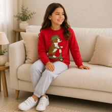 Kit de moletom 10 peças conjunto completo com calça e agasalho estampado criança infantil para meninas de 06 até 10 ANOS - Multicolorido - Visão 8