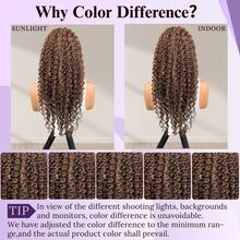 Brazilian Virgin Hair 5*5 Lace Front Wig 4*4 Pre-Cut Hairline Wig Pre-Cut And Bleached Knots Breathable Cap Beginner Friendly Curly Hair Wig Pre-Plucked 13*4 13*6 Lace Front Wig Human Hair Blend Length 8-34 Inches Suitable For Women Brown #4, Halloween - Brown - View 9