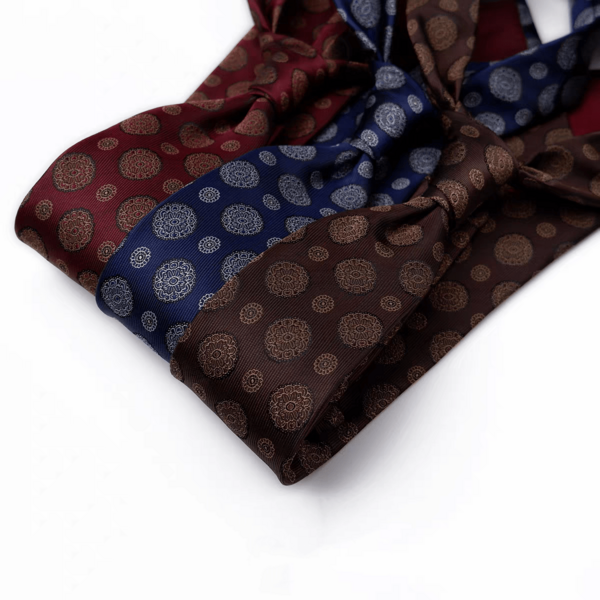2400 Needle Men's Vintage Embroidered Ball Jacquard Tie, 3 Colors Available, British Business Formal Tie, Groom Wedding Groomsman Evening Party Luxury Floral Pattern Tie