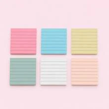 300 Sheets Transparent Sticky Notes, 6 Color Lined Memo Pads, See Through Removable Writing Notes, 50 Sheets Each Color For School Study, Office, Planner & Reading,Back To School Season - one-size - View 10