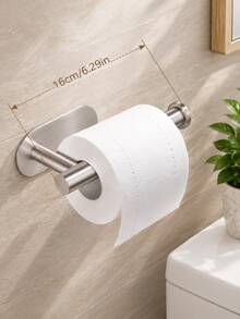 No Drill Toilet Paper Holder, Self-Adhesive Tissue Roll Dispenser, Stainless Steel Paper Towel Rack, Absorbent Tissue Holder, Bathroom Paper Organizer, Bathroom Accessories, No Drilling Required(Adhesive Sticker Sold Separately,Main Product Excluded) - View 13