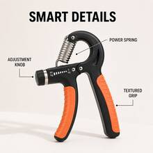 BSKT High Resistance Adjustable Grip Strengthener Without Counter, Ball Sports Combat Fitness Advanced Training For Men And Women Sports Enthusiasts, Thickened High Rebound Stainless Steel Spring, Non-Slip Wide Grip Handle, Full Range Force Adjustment, Badminton Basketball Boxing Climbing Grip Strength And Wrist Strength Training Equipment - Multiple Styles - View 3