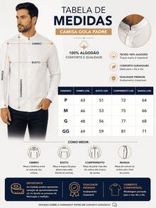 Men's Padre Collar Long Sleeve Shirt - Off White - Ver 4