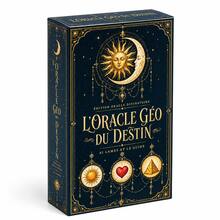 French LOracle Geo Du Destin French Oracle Cards 61 Illustrated Divination Deck With Guidebook Celestial Tarot Style Cartomancy Cards For Beginners Love Career Daily Guidance Spiritual GiftLOracle Geo Du Destin - Navy Blue - View 3