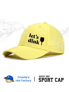 1 pieza Gorra de Pickle Ball impermeable de secado rápido con malla perforada - Sombrero deportivo ligero y transpirable para exteriores a prueba de lluvia y sol, perfecto para juegos de Pickle Ball - ¡Vamos a jugar! - Ver 20