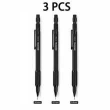 Metal Mechanical Pencil Set, 1pc Drafting Pencils With 4 Boxes HB Lead Refills And Eraser, 0.5mm 0.7mm 0.9mm 1.3mm Refillable Automatic Pencil Kit For Writing, Drawing, Sketching, School And Office Supplies - Multicolor - View 15