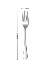 Stainless Steel Cutlery Set Silver Forks And Spoons - Includes Dinner Forks And Spoons, Mirror Polished, Suitable For Restaurants, Homes And More, Multi-Person Use, Dishwasher - Multicolor - View 13