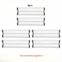 6pcs Adjustable Drawer Dividers, Expandable Plastic Organizer For Clothes, Underwear, Socks, Vertical And Horizontal Combination, Expandable Metal Kitchen, Drawer, Bedroom, Cabinet, Office Storage Box - Multicolor - View 11