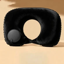 Inflatable Pillow, Portable Travel Neck Pillow, Pressure-Inflated U-Shaped Pillow, Space-Saving - Multicolor - View 11