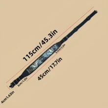 1件 115cm/45.3in 長度 2點式狩獵射擊槍帶，可調節加厚肩帶，戰術裝備旋轉扣 - 彩色 - 查看 4