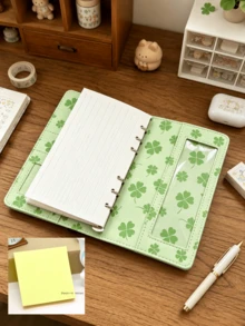 A6 Loose-Leaf Planner, Star & Polka Dot Loose-Leaf Diary, Replaceable Inner Pages, Daily Schedule Memo, Suitable For Work, Study, Office, Back To School Supplies, School Essentials And First Day Of School, Only Includes Cover And Inner Pages - Multicolor - View 11