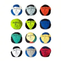3件組「Hacky Sack」足球套組附收納袋，獨特足球袋設計含Logo，沙填充球袋，內填充材質 - 多 色 - 查看 6