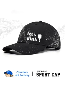 1 pieza Gorra de Pickle Ball impermeable de secado rápido con malla perforada - Sombrero deportivo ligero y transpirable para exteriores a prueba de lluvia y sol, perfecto para juegos de Pickle Ball - ¡Vamos a jugar! - Ver 5