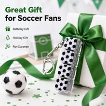 Keyboard Stress Relief Toy, Football Style Loud Clicky Keychain, Pressure Release Clicking Keyboard, Improve Focus And Relieve Anxiety, Suitable For Library, Office And Home - Multicolor - View 10