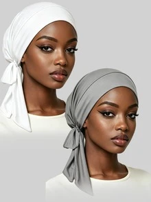 YPGVUO Multi‑Color Knotted Inner Hijab Cap, Breathable Adjustable Head Wrap For Home And Outdoor Styling, Elegant Holiday Present For Ladies - Multicolor - View 13