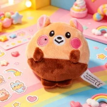 DELUSTA Cute Idol Cartoon Doll Keychain, Mini Stuffed Plush Figure Bag Pendant, Collectible Backpack Charm Accessory, Birthday Holiday Gift For Girls - Multicolor - View 8