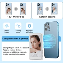 Layar Monitor Selfie Vlog untuk iPhone dan Ponsel Android, Transmisi Nirkabel untuk Kamera Belakang, Layar 3,97 Inci, Cocok untuk Siaran Langsung Platform Media Sosial, Perlengkapan Vlog, Casing Pelindung Magnetik, Layar Vlog - Dengan kendali jarak jauh - View 7