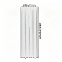 白色婚禮拱門背景布簾 1件 多尺寸可選 純紗薄紗背景布 適用婚禮、派對、天花板裝飾 - 白色 - 查看 19