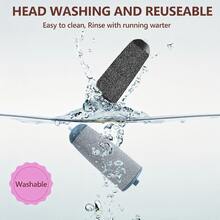 6pcs Electric Foot File Replacement Heads - Gently Removes Calluses & Dead Skin, Multi-Color Options (Pink/Grey/Black), Durable Foot Care Tool Set, Waterproof & Easy To Clean - Home Foot Care Tools, Foot Care Tool Set (Excluding The Machine Body) - A - View 5