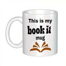 Mug Kopi Dua Warna "Book It Book Lover", Cangkir Keramik Bergambar Buku Terbuka dengan Teks Hati, Hadiah Lucu untuk Pecinta Buku dan Perpustakaan, Mug Porselen 11oz untuk Minuman Panas dan Dingin - MultiWarna - View 9