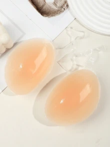 橢圓形自黏式胸罩,附可拆卸透明肩帶,強效提拉,隱形無肩帶聚攏胸罩,適合婚禮、派對、正式禮服 - 多色 - 查看 5